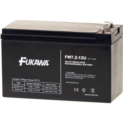 FUKAWA FW 7,2-12 F1U - 12V 7,2Ah ,7mm – Zboží Mobilmania