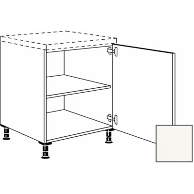 Naturel Kuchyňská skříňka spodní Erika24 s dvířky 30x87x56 cm bílá lesk 450.UD30.R – Hledejceny.cz