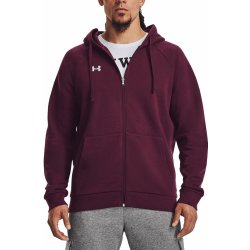 Under Armour Rival Fleece Hoodie Zip Dark Maroon/White