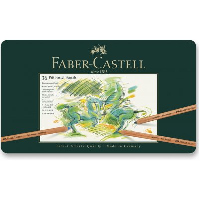 Faber-Castell Umělecké pastely Pitt Pastel plechová krabička 36 ks 112136 – Zboží Dáma