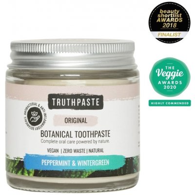 Truthpaste Original přírodní minerální zubní pasta máta a libavka 100 ml – Zboží Mobilmania