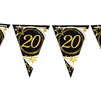 Fiestas Guirca Vlaječky číslo 20 černo-zlaté, 3 m – Sleviste.cz