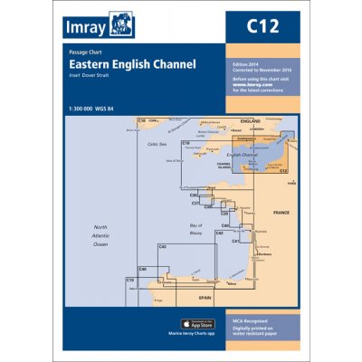 Námořní mapa Imray C12 Eastern English Channel Passage Chart IMC12 – Hledejceny.cz