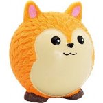 HipHop Dog Míček v designu Totoro liška se zvukem 8 cm latex oranžová – Zboží Mobilmania