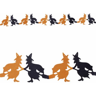 Widmann Papírová girlanda čarodějnice 3m – Sleviste.cz