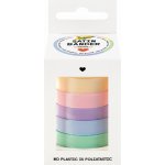 Saténové stužky - sada - 5 barev - PASTEL – Hledejceny.cz