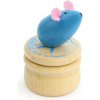 Dekorace Vilac dřevěný box na zoubky Myška modrá