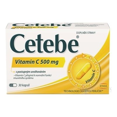 CETEBE cps (vitamin C 500 mg s postupným uvolňováním) 30 ks