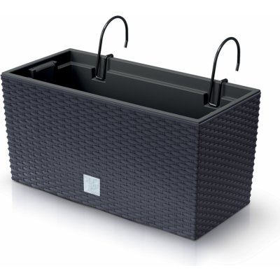 Prosperplast Truhlík RATO CASE W s háky a vkladem antracit 39,5 x 18,5 x 19,5cm – Zboží Mobilmania
