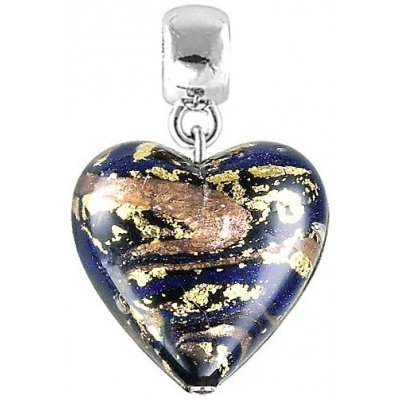 Lampglas Magický přívěsek Egyptian Heart s 24karátovým zlatem v perle Lampglas S26 – Zbozi.Blesk.cz