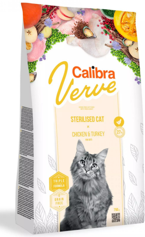 Calibra Verve Grain Free Sterilised Chicken&Turkey 7 kg