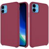 Pouzdro a kryt na mobilní telefon Apple Pouzdro AppleMix Apple iPhone 11 - příjemné na dotek - silikonové - vínové