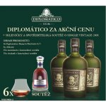 Diplomático Reserva Exclusiva set 40% 3 x 0,7 l (dárkové balení 3 sklenice) – Zbozi.Blesk.cz