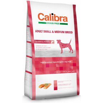 Calibra Dog GF Adult Medium & Small Salmon 2 x 12 kg