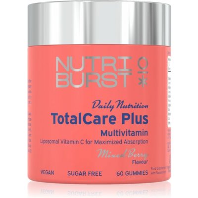 Nutriburst Daily Nutrition TotalCare Plus Gummies želé bonbóny s multivitamínovým komplexem příchuť Mixed Berry 60 ks – Hledejceny.cz