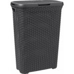 CURVER RATTAN, 61,5 x 26,5 x 44,8 cm, 40 l, tmavě šedý, 00709-308 – Zboží Dáma