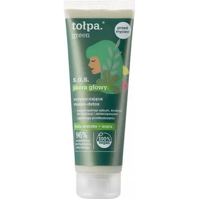 Tołpa Green S.O.S. Čisticí detoxikační maska pro pokožku hlavy 100 ml