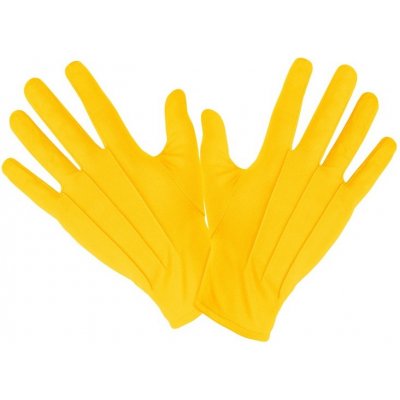 Látkové rukavice žluté – Zboží Dáma