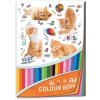 Barevný papír Blok barevných papírů A4 Cats 1703-0330