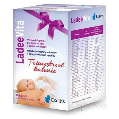 Exeltis Ladeevita trimestrové 3 x 30 kapslí – Hledejceny.cz