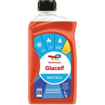 Total Glacelf Neotech 1L, G12 Chladící kapalina červená koncentrát