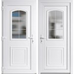 OknaDvereNaMiru.cz Vchodové plastové dveře 302 bílá / bílá levé otevírání dovnitř 100 x 210 cm – Hledejceny.cz
