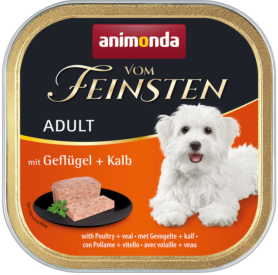 Animonda vom Feinsten Adult Dog drůbeží & telecí 24 x 150 g