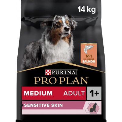 Pro Plan Medium Adult Sensitive Skin losos 14 kg – HobbyKompas.cz Pro Plan Medium Adult Sensitive Skin losos 14 kg – HobbyKompas.cz