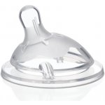 Chicco dudlík na láhev Natural Feeling silikon střední průtok 1 ks V001515 – Zboží Dáma