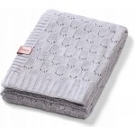 BABYONO Bambusová pletená deka Šedá – Sleviste.cz