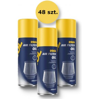 MANNOL AIR FILTER OIL kapalina pro napouštění vzduchových filtrů ve spreji 200ML (9964) - karton 48 kusů (set) – Hledejceny.cz