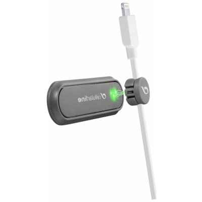 Magnetický držák kabelu Cellularline Cable Manager, 2 x magnetický klip, černý – Zboží Mobilmania