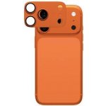 PanzerGlass Fender tvrzené sklo s kovovým rámečkem k ochraně čoček fotoaparátu pro iPhone 17 Pro - oranžové PG91919 – Zbozi.Blesk.cz