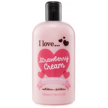 I Love Bath Shower Strawberry Cream sprchový gel 500 ml