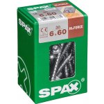Spax Wirox Vrut do dřeva HI.FORCE, ø 6 × 60 mm, TX30, talířová hlava, 30 ks 4251010600607 – Hledejceny.cz