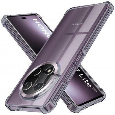 Techsuit - nárazuvzdorný průhledný silikon - Honor Magic7 Lite - Smoke Black – Sleviste.cz