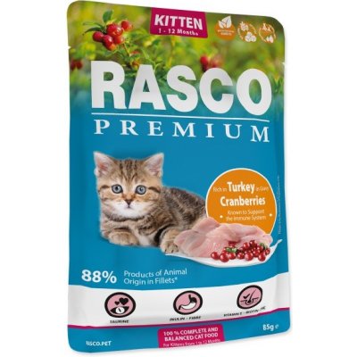 Rasco Premium Kitten Turkey in Gravy 85 g