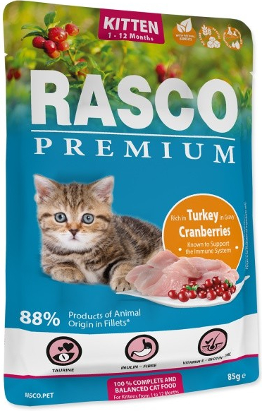 Rasco Premium Kitten Turkey in Gravy 85 g