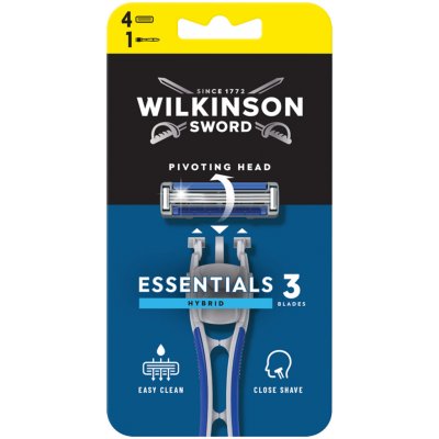 Wilkinson Essential 3 Hybrid + 4 ks hlavic – Hledejceny.cz