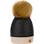 Dámská čepice s bambulí flísová podšívka Wool02 NR – Hledejceny.cz