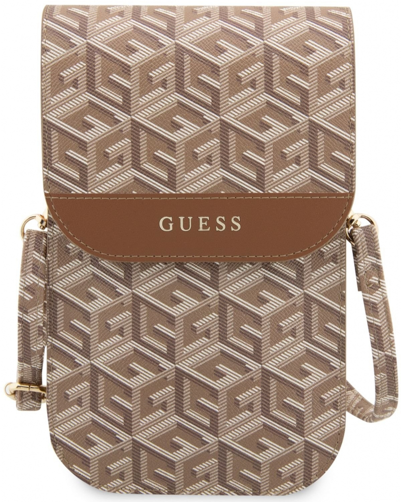 Pouzdro Guess PU G Cube Phone Bag hnědé