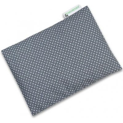 Babyrenka nahřívací polštářek z pohankových slupek s povlakem 20x14 cm Dots grey – Zboží Dáma