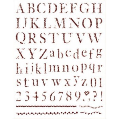 Creatoys Gelová razítka Abeceda čísla bordury – Zboží Dáma