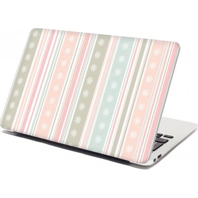 Sablio Samolepka na notebook Pruhy a tečky - 29x20 cm – Zboží Živě