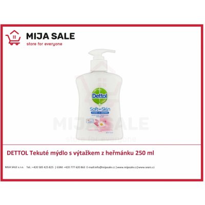 Dettol Soft on Skin antibakteriální mýdlo s výtažkem z heřmánku 250 ml