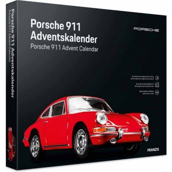 Popron.cz Franzis adventní kalendář Porsche 911 se zvukem červený 1:43
