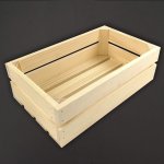 Amadea Dřevěná bedýnka z masivního dřeva 32 x 19 x 10 cm – Hledejceny.cz