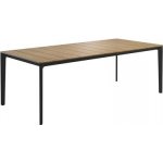 Gloster Hliníkový jídelní stůl Carver, obdélníkový 220x100x73 cm, rám hliník java, deska teak – Hledejceny.cz