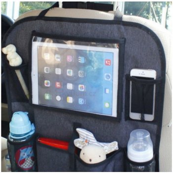 Kapsář do auta s kapsou na tablet Baby Dan Luxury Grey