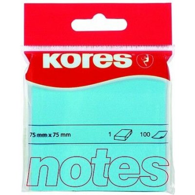 KORES Samolepicí bločky 75x75 / 100 lístků v bločku - modré – Hledejceny.cz
